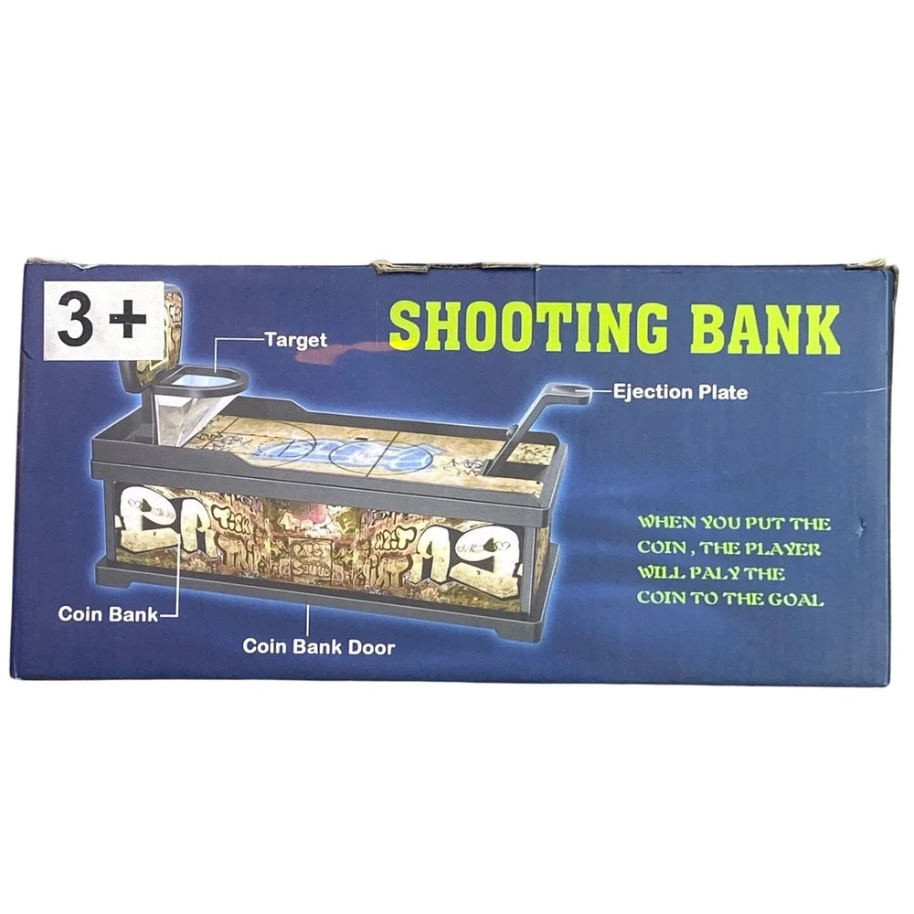 Basketball Mechanical Coin Bank Plastic Sensory‎ NIB